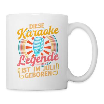 Karaoke Singen Für Lustige Karaoke Sängerin Karaok - Tasse - Weiß - Rechts