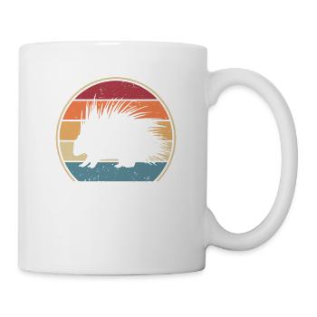Retro North American Hystricidae Spiked Animal - Mug - white - Right