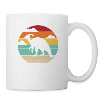 Retro Parasaurolophini Dinosaur Lover - Mug - white - Right