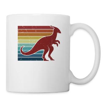 Retro Parasaurolophini Dinosaur Lover - Mug - white - Right