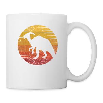 Retro Parasaurolophini Dinosaur Lover - Mug - white - Right