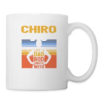 Chiro Bod Like A Dad Bod Funny Chiropractor - Mug - white - Right