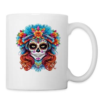 La Catrina Costume fr Femmes Dia De Los Muertos Hal - Mug blanc - blanc - Droite
