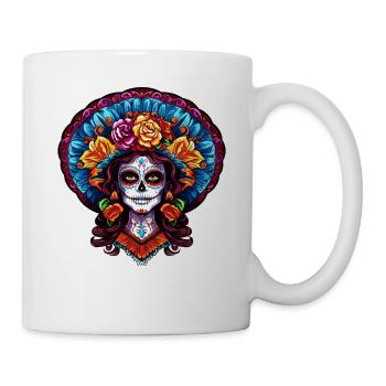 La Catrina: Die Halloween-Party stirbt nie - Tasse - Weiß - Rechts