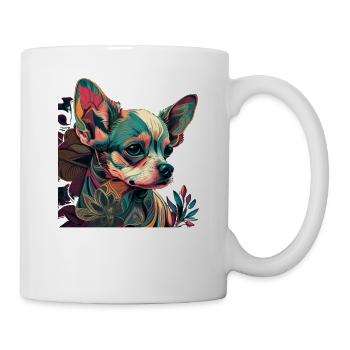 Chihuahua | Colorful Art Dog Puppy - Mug - white - Right