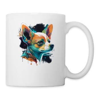Chihuahua | Colorful Art Dog Puppy - Mug - white - Right