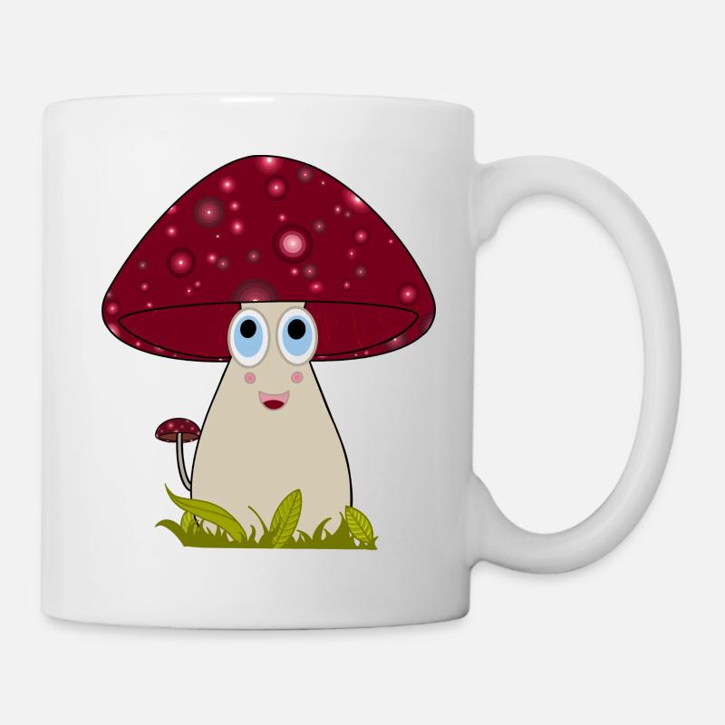 Pilz - Tasse - Weiß