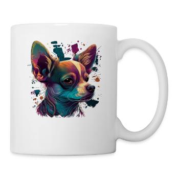 Chihuahua | Colorful Art Dog Puppy - Mug - white - Right