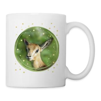Gazelle - Antilope - Wildtier in Afrika - Tasse - Weiß - Rechts