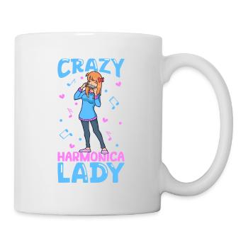 Crazy Harmonica Lady - Mug - white - Right