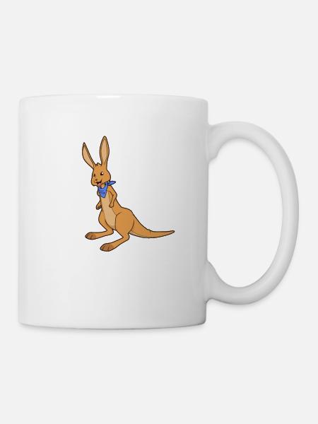 Kawaii Känguru - Tasse - Weiß