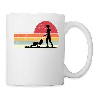 Lawn mower - Mug - white - Right