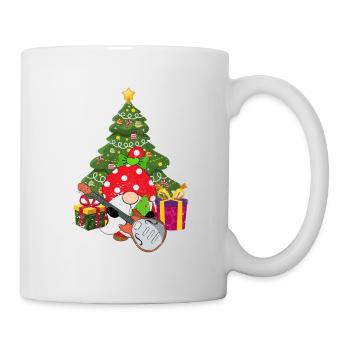 Guitariste Basse Gnome Funny Christmas Tree - Mug blanc - blanc - Droite