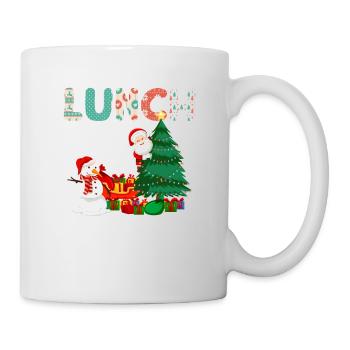 Lunch Lady Funny Christmas Tree Christmas - Mug - white - Right