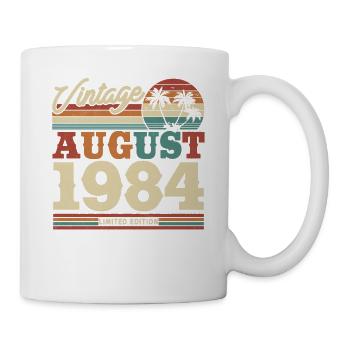 Vintage Geburtstagsgeschenk 1984 - Tasse - Weiß - Rechts