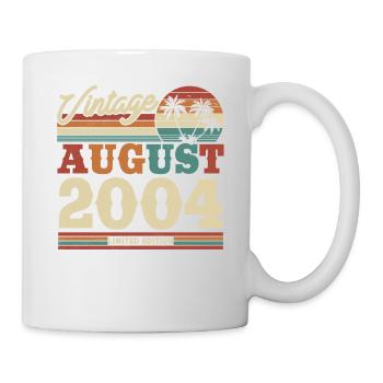 Cadeau d’anniversaire vintage 08/2004, 19/20 ans - Mug blanc - blanc - Droite
