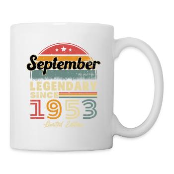 Vintage Nées En Septembre 1953 Cadeau - Mug blanc - blanc - Droite