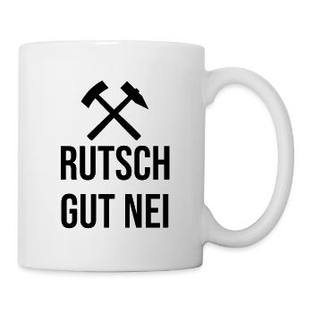 Erzgebirge Rutsch gut nei - Tasse - Weiß - Rechts