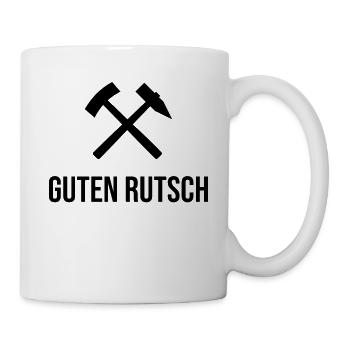 Erzgebirge Guten Rutsch - Tasse - Weiß - Rechts
