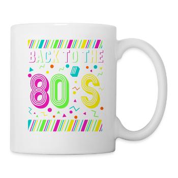 80s Themed Party Back to the 80s Costume - Mug - white - Right