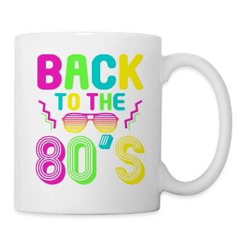 80s Themed Party Back to the 80s Costume - Mug - white - Right