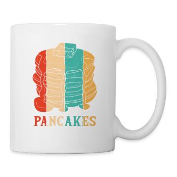 Retro-Rezepte Griddlecake Flapjack Lover Pfannkuchen - Tasse - Weiß - Rechts