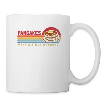 Pfannkuchen mehr als Nahrung Rezepte Flapjack - Tasse - Weiß - Rechts