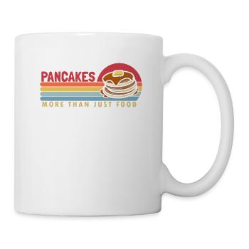 Pfannkuchen mehr als Essensrezepte Grillkuchen - Tasse - Weiß - Rechts