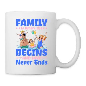 Family Is Where Life Begins And Love Never Ends 2 - Tasse - Weiß - Rechts