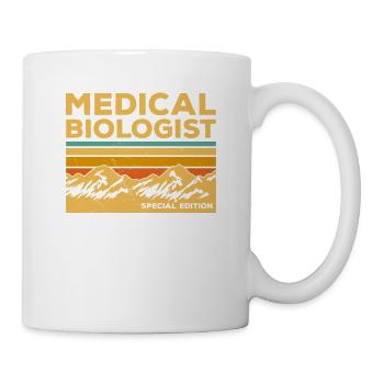 Vintage Medizinischer Biologe Sonderausgabe Biologie - Tasse - Weiß - Rechts