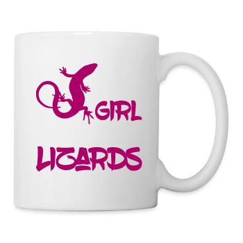Juste une fille qui aime les lézards Reptile Lizard Lover - Mug blanc - blanc - Droite