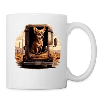 Chihuahua | Trucker LKW-Fahrer Vater Männer Auto - Tasse - Weiß - Rechts