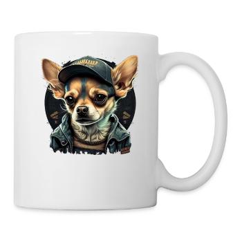 Chihuahua | Trucker LKW-Fahrer Vater Männer Auto - Tasse - Weiß - Rechts