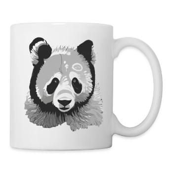 Stilisierter Baby-Panda - Tasse - Weiß - Rechts