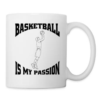 Équipe de basket-ball Joueur de basket-ball Basket-ball - Mug blanc - blanc - Droite