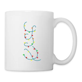 Boating Christmas Lights Anchor Santa Sail - Mug - white - Right