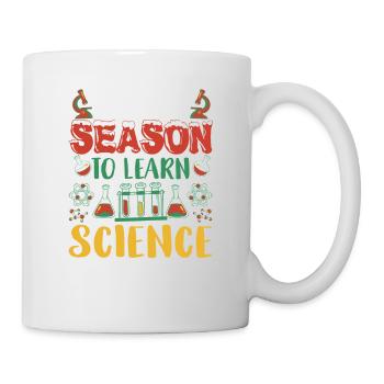 C’est la saison pour apprendre la science Noël - Mug blanc - blanc - Droite