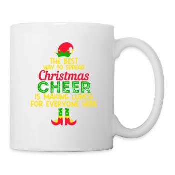 La meilleure façon de répandre la joie de Noël - Mug blanc - blanc - Droite