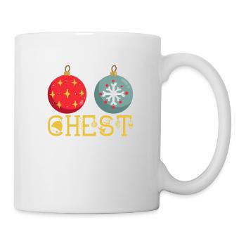 Chest Nuts Drôle de Noël Couple Assorti - Mug blanc - blanc - Droite