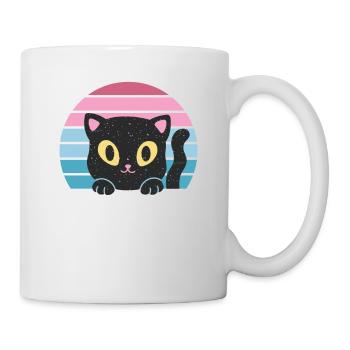 Domestic Cat Shorthair Maine Coon Siamese Cat Cat - Mug - white - Right