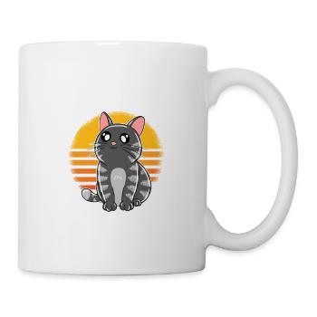 Mon chat m’appelle et je dois partir - Mug blanc - blanc - Droite