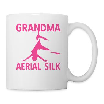 Grandma Is My Name Aerial Silk Is My Game - Tasse - Weiß - Rechts