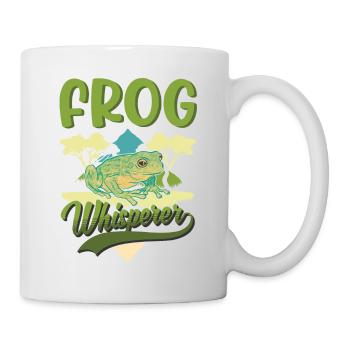 Frosch Flüsterer Geschenk Laubfrosch - Tasse - Weiß - Rechts