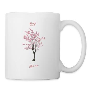SAKURA TREE. Werde groß und blühe auf. - Tasse - Weiß - Rechts