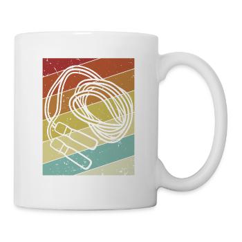 Retro Jumping Speed Skipping Professioneller Sprung - Tasse - Weiß - Rechts