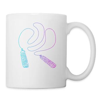 Vitesse de saut à sauter corde à sauter professionnelle - Mug blanc - blanc - Droite