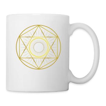 Grafik - Kreis - Stern - Geometrie - Tasse - Weiß - Rechts