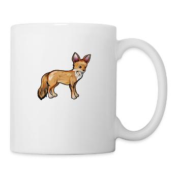 Drawing of a Cape fox - Mug - white - Right