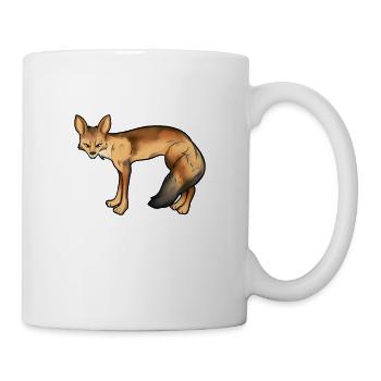 Drawing of a Bengal fox - Mug - white - Right