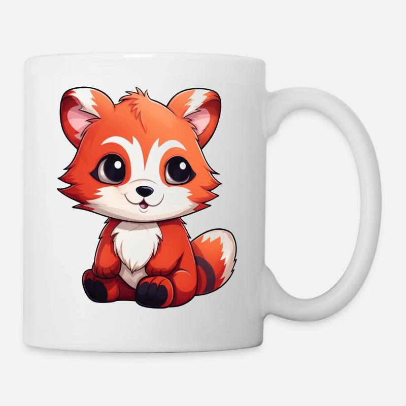 Roter Panda kleiner Panda - Tasse - Weiß